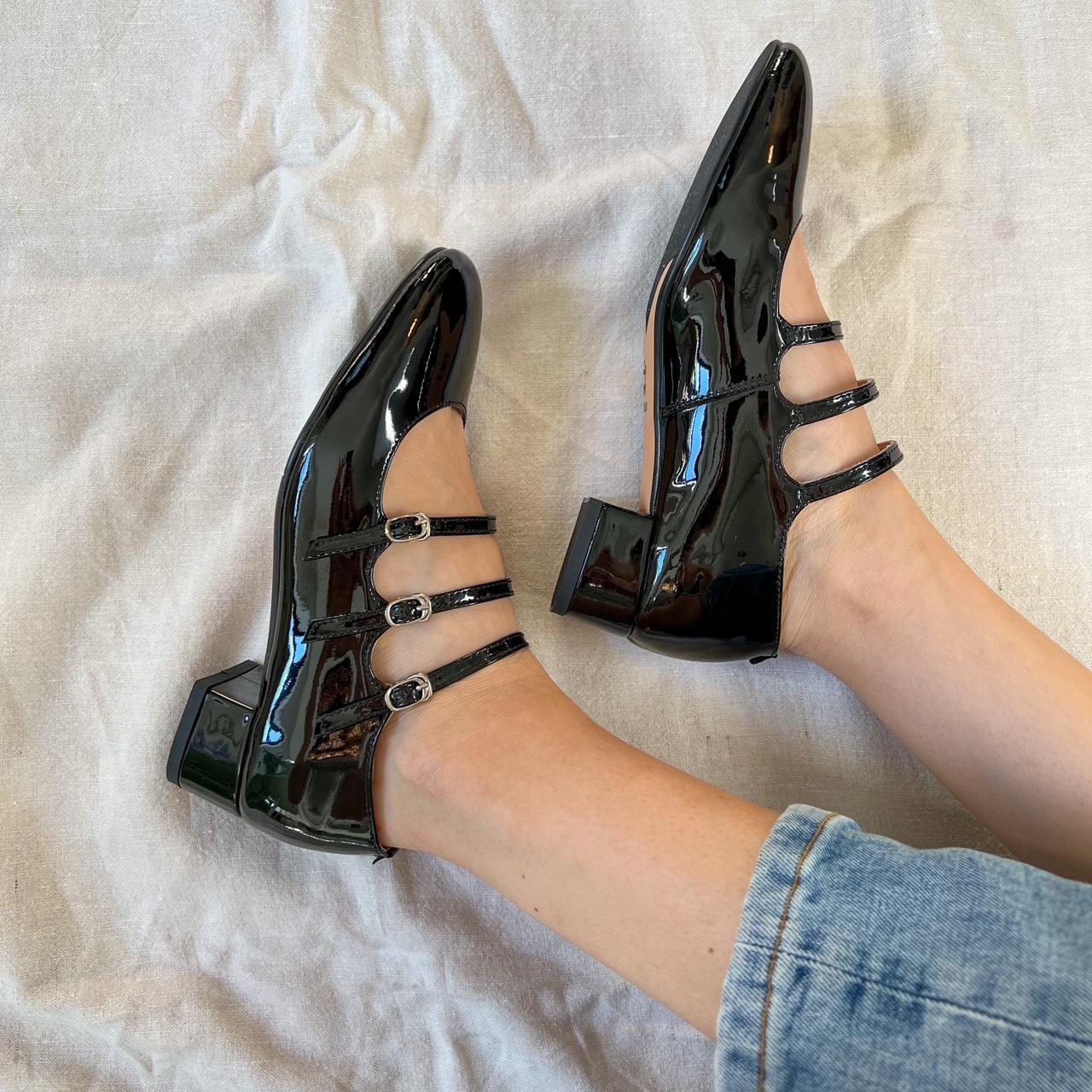 patent leather platform mary janes