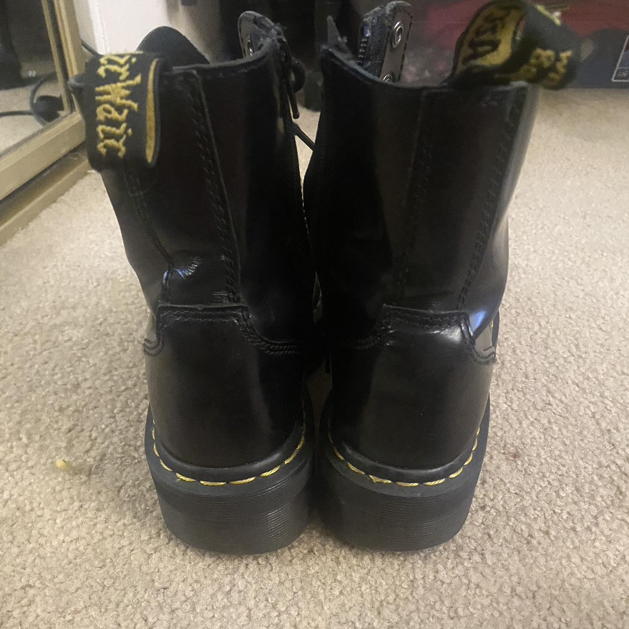 USED PLATFORM JADEN DOC MARTENS Scuffing on toe area... - Depop