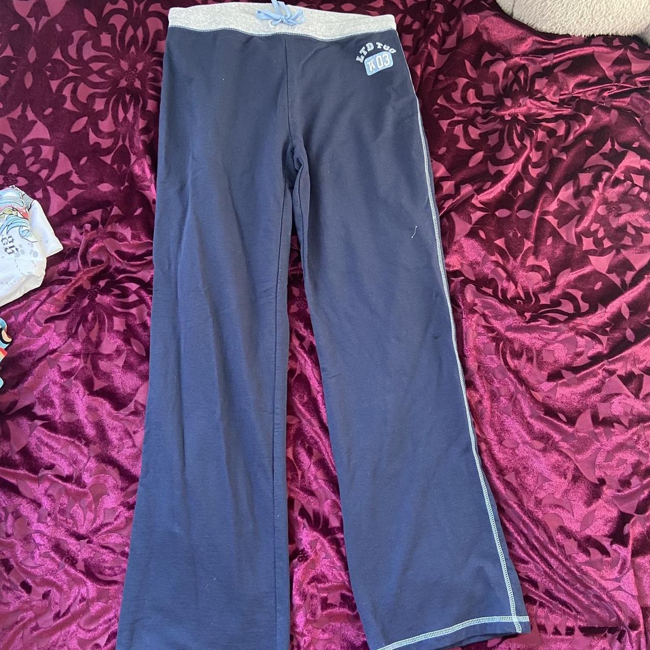 Y2K Limited Too Navy Blue Flare Pants Super cute... Depop