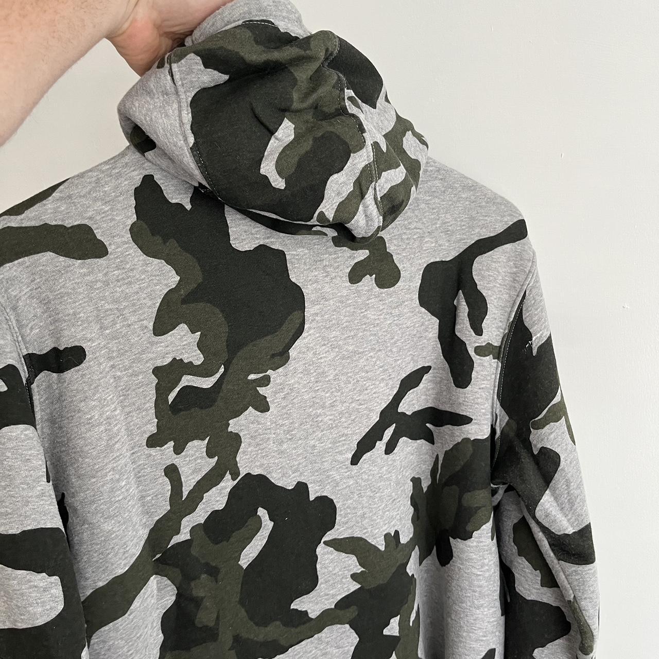 trening nike camouflage print zipped hoodie