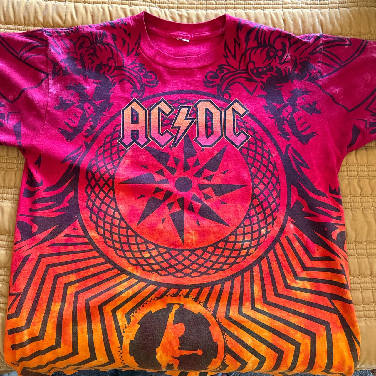 Oversized thick concert AC/DC tour shirt. Perfect... - Depop