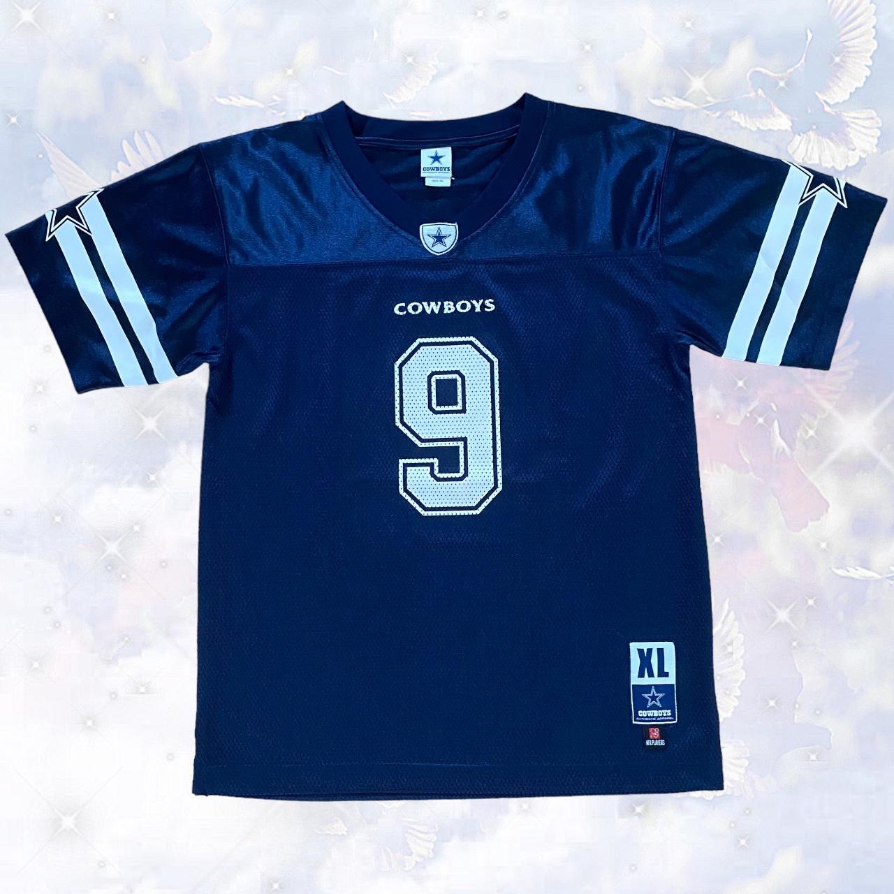 Dallas Cowboys Tony Romo Shirt Mens Blue White NFL - Depop