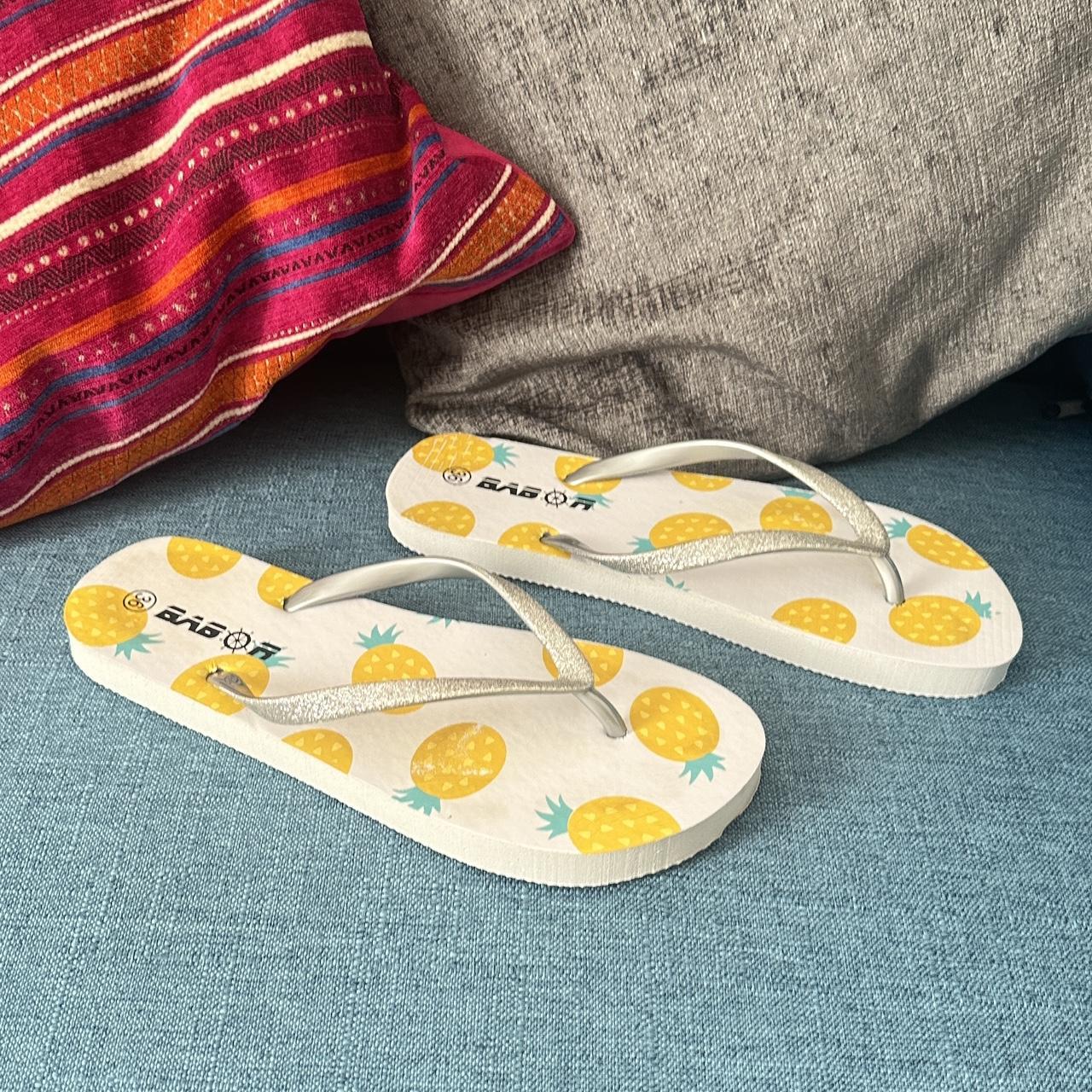 Pineapple flip flops online