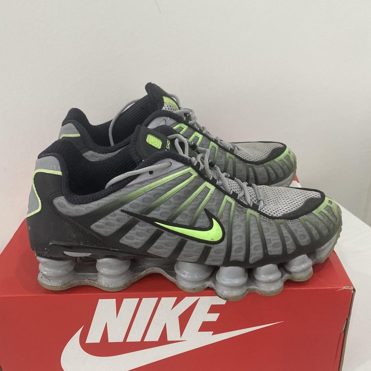nike shox tl grey lime