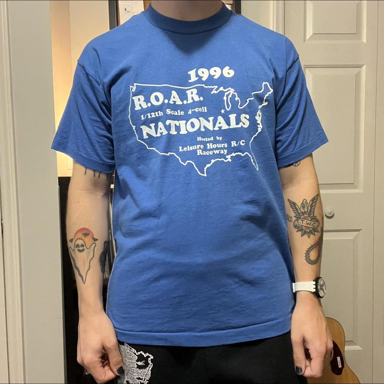 1996 Single Stitch R.O.A.R Nationals racing shirt •... - Depop