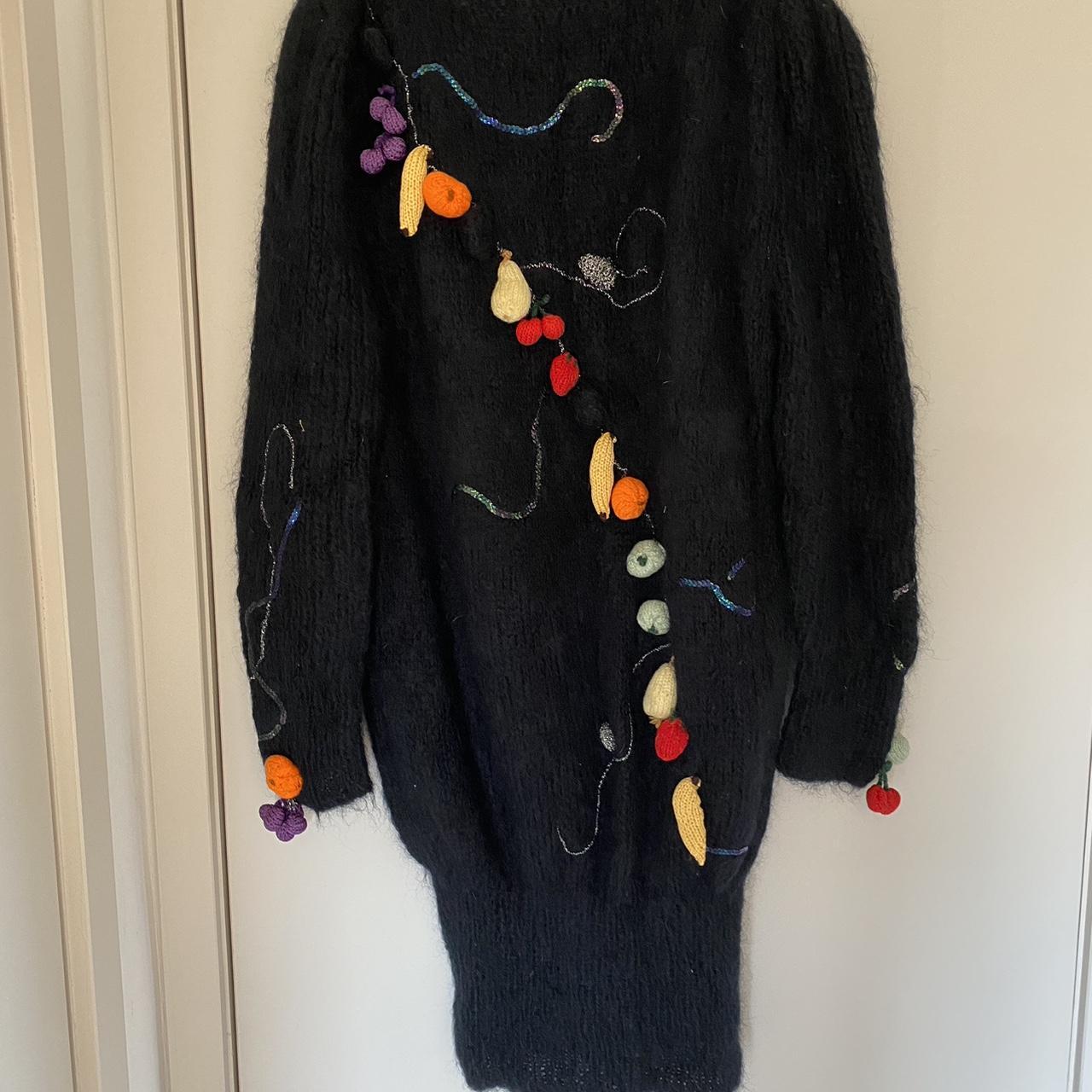 80’s Stunning quirky long jumper/dress one size... Depop