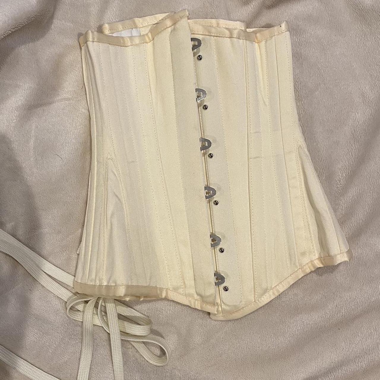 Corset story, cream, mid size corset. 22 inches - Depop