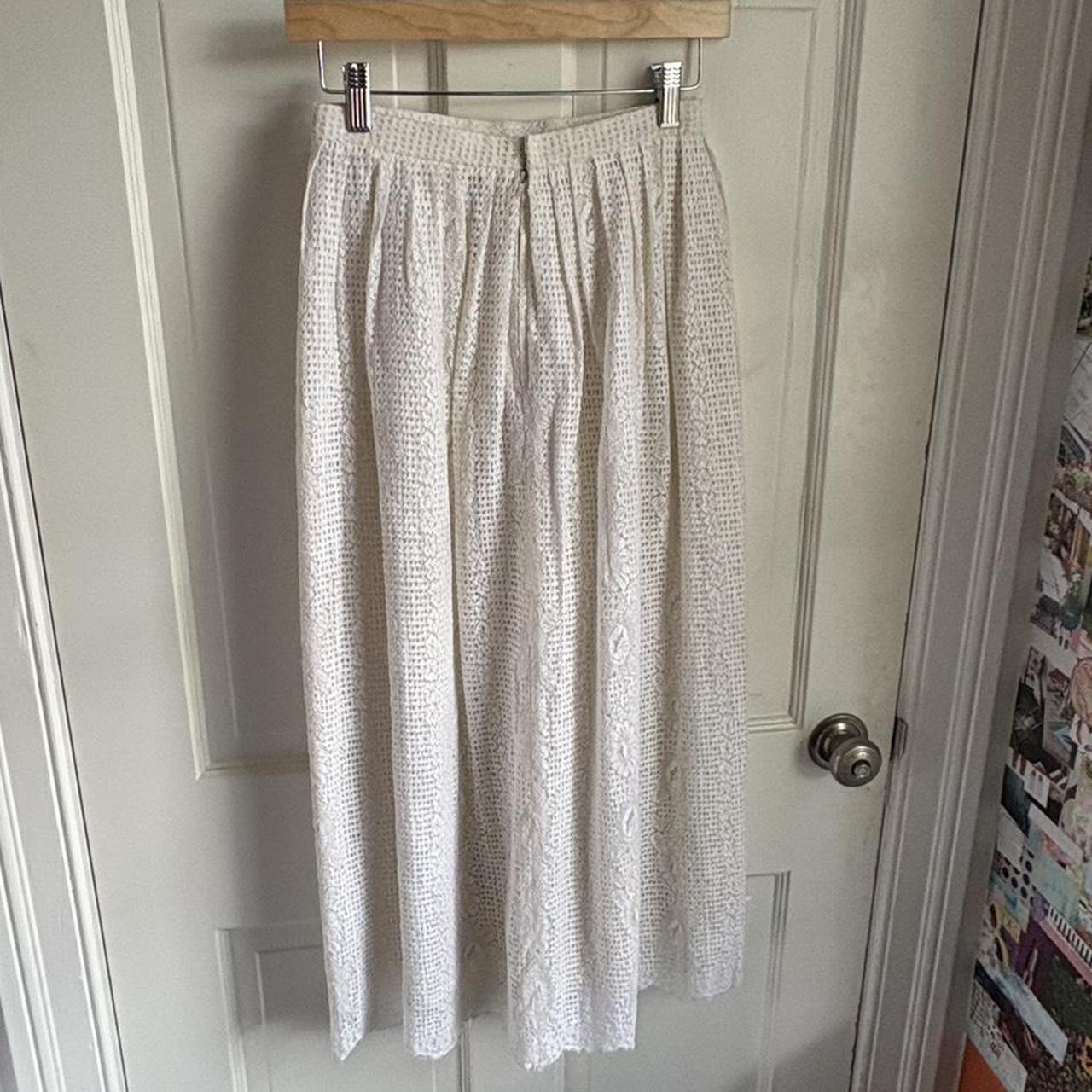 Chloé Women's Skirt - White/Cream - XS – Vintage … - image 3