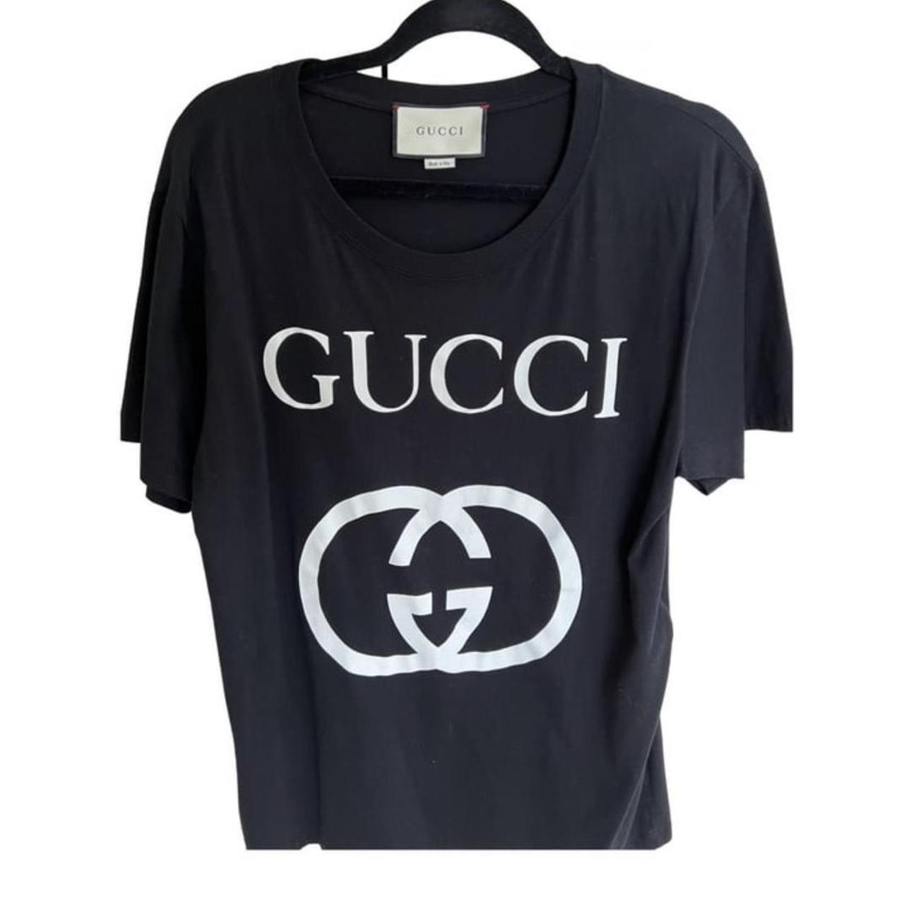 Gucci Men's Black T-shirt | Depop