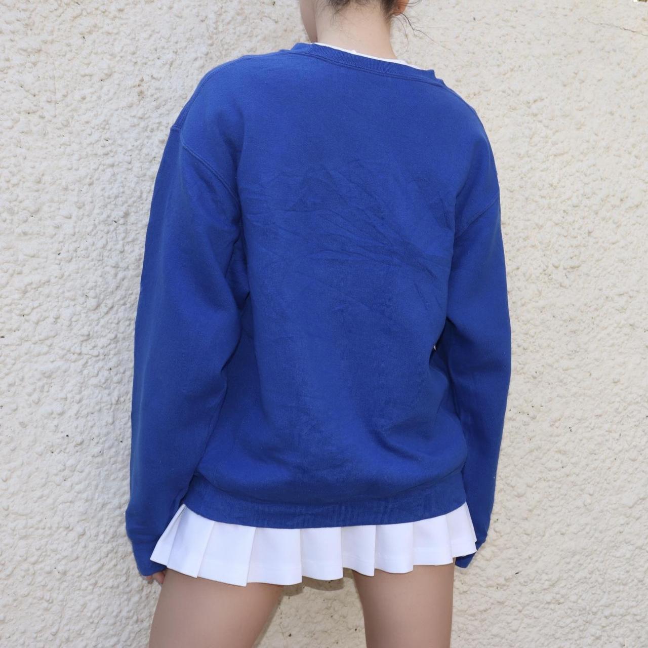 Blue vintage sweater USA university sweater - great... - Depop