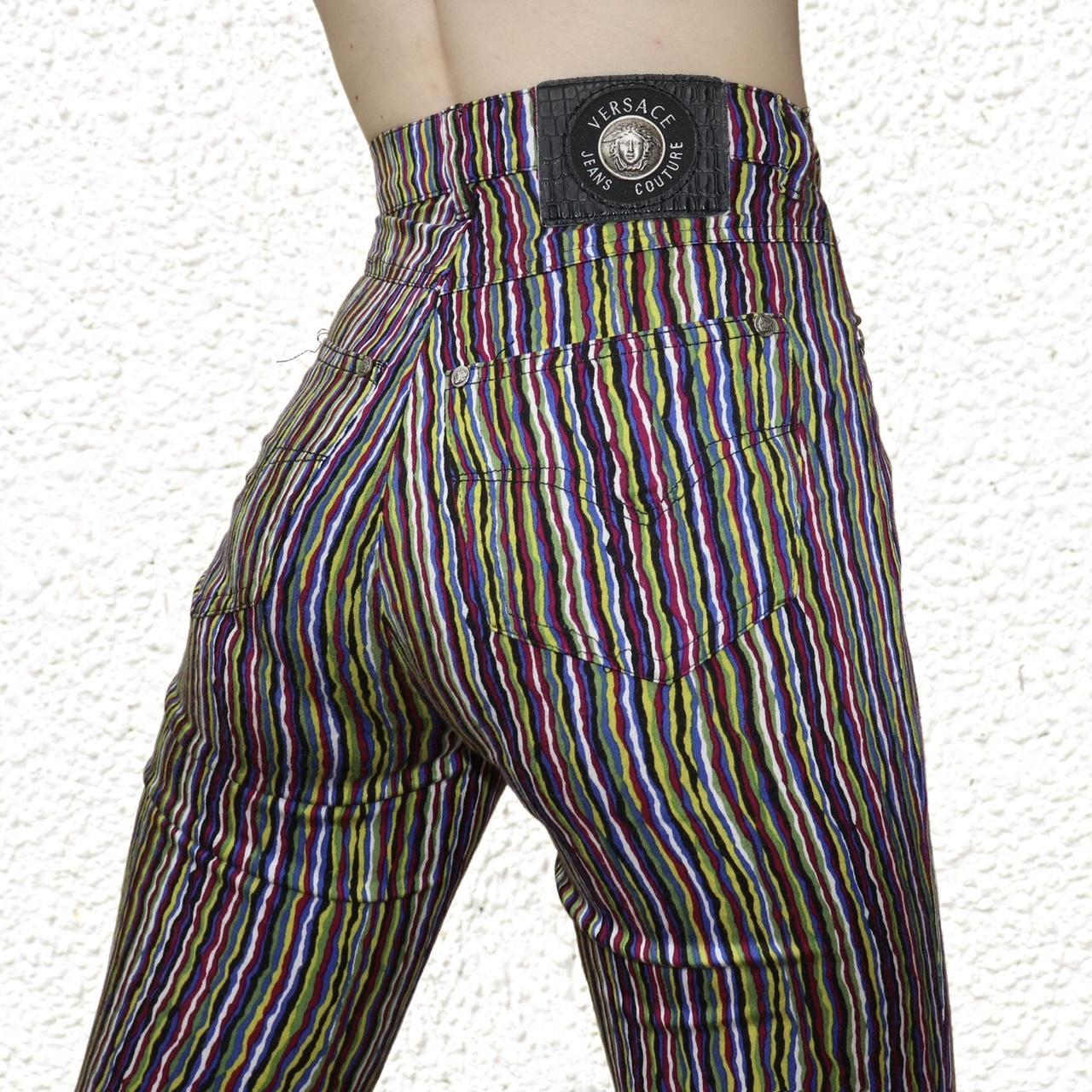 90s rainbow striped jeans online