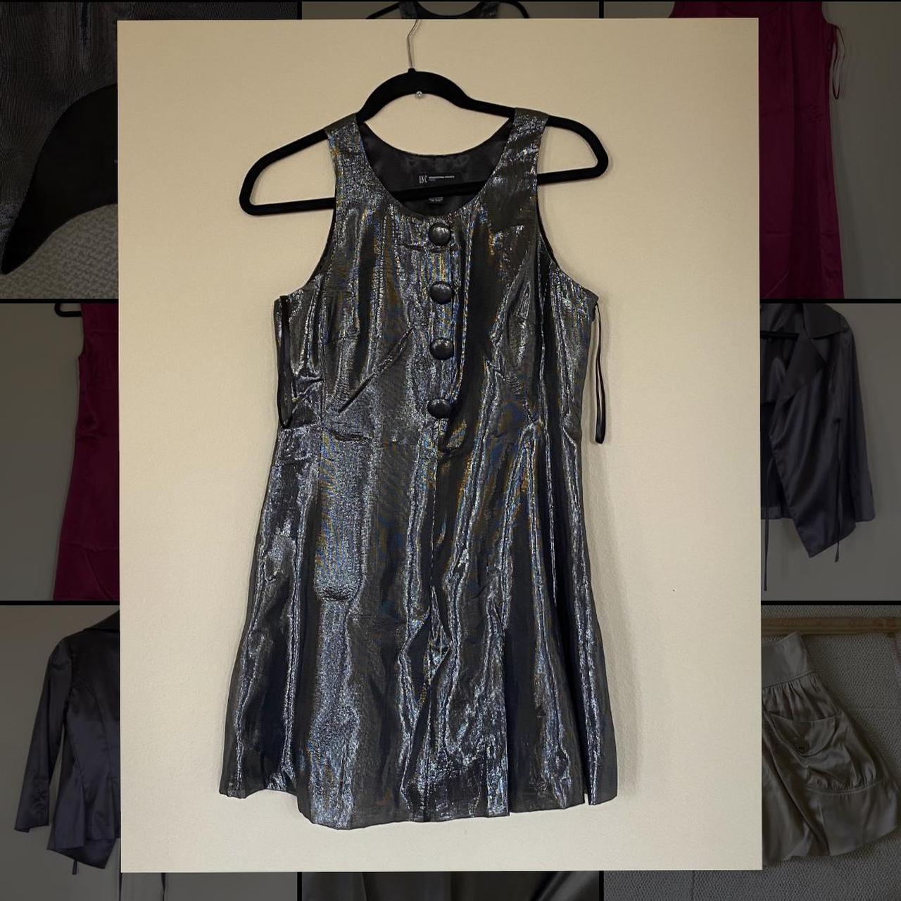 INC Metallic Gray Dress Super cute dress that... - Depop