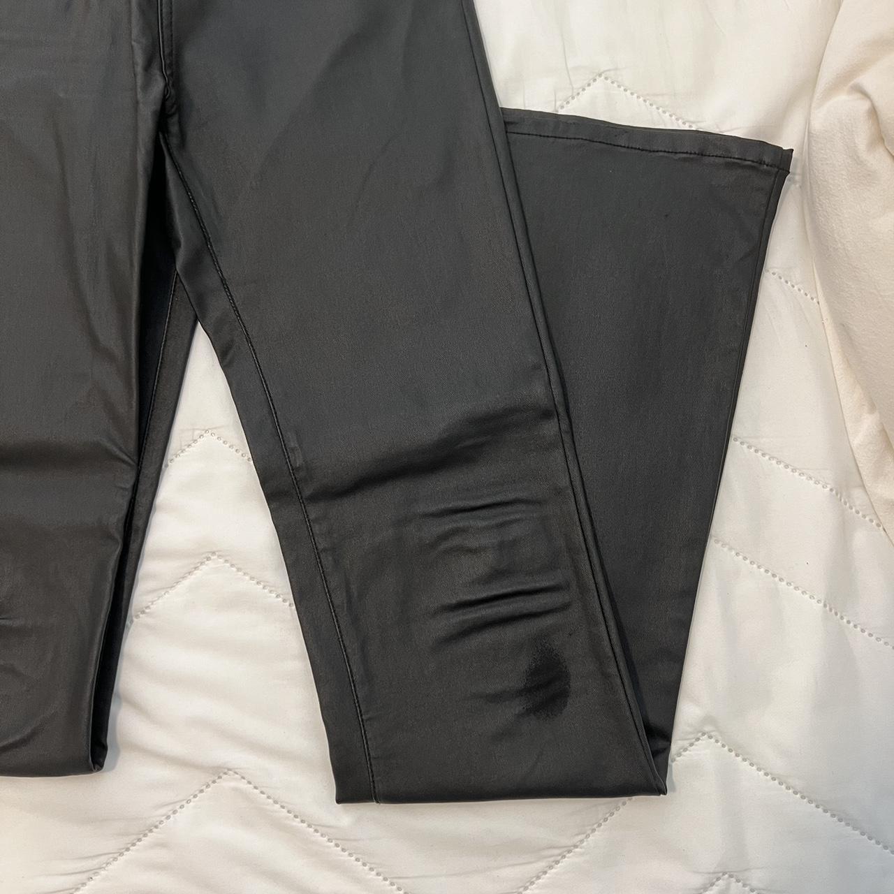 Edikted leather pants super flattering. Slight scuff... - Depop