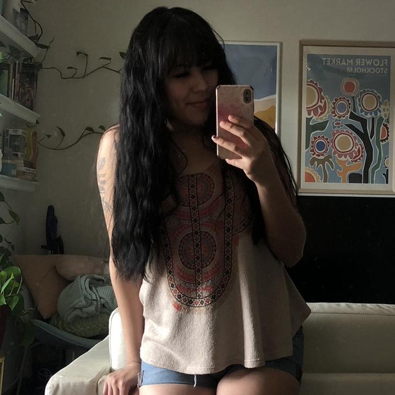 Boho tank Length 23in Waist 20in Pit to pit 16in - Depop