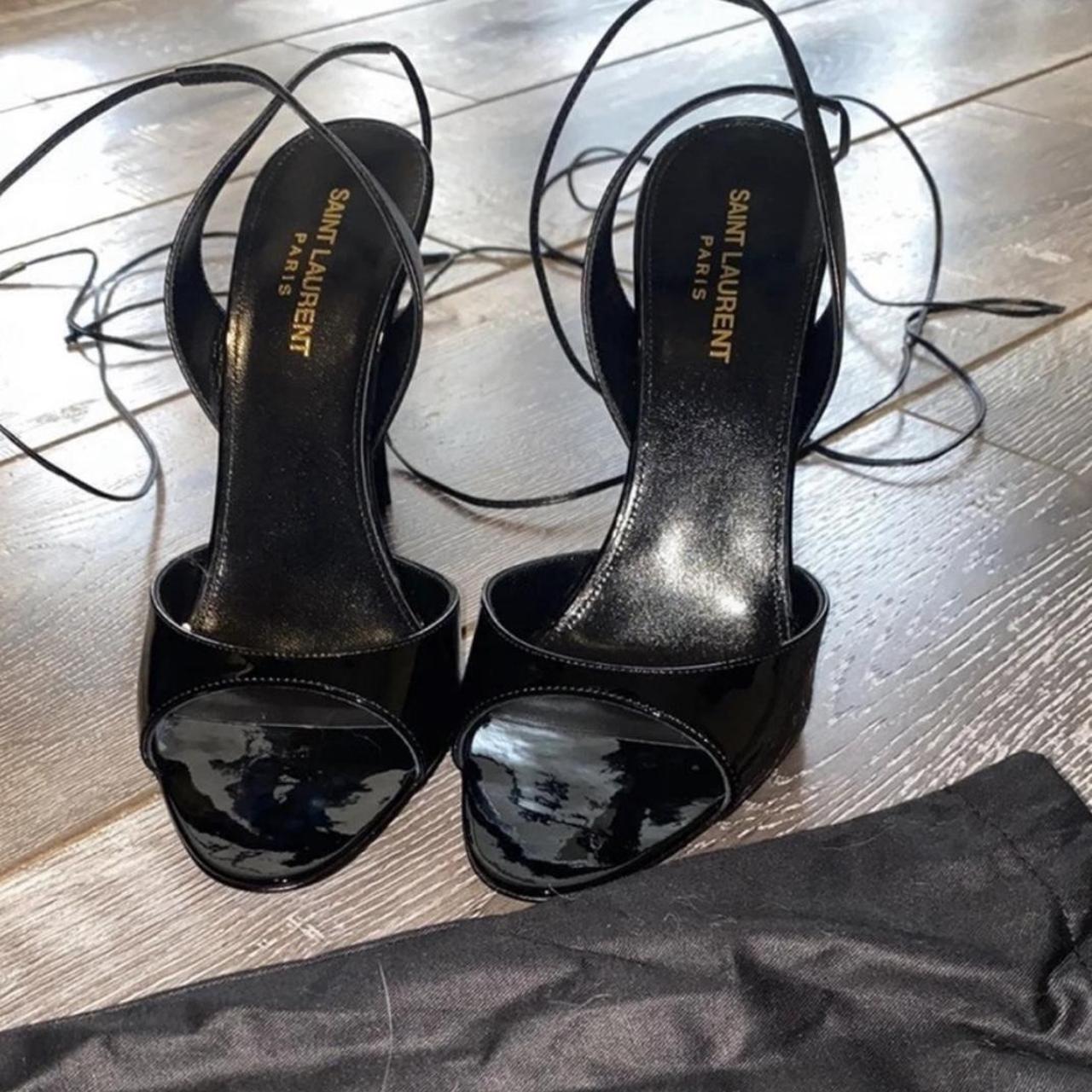 Saint Laurent Paris YSL Black leather - Depop