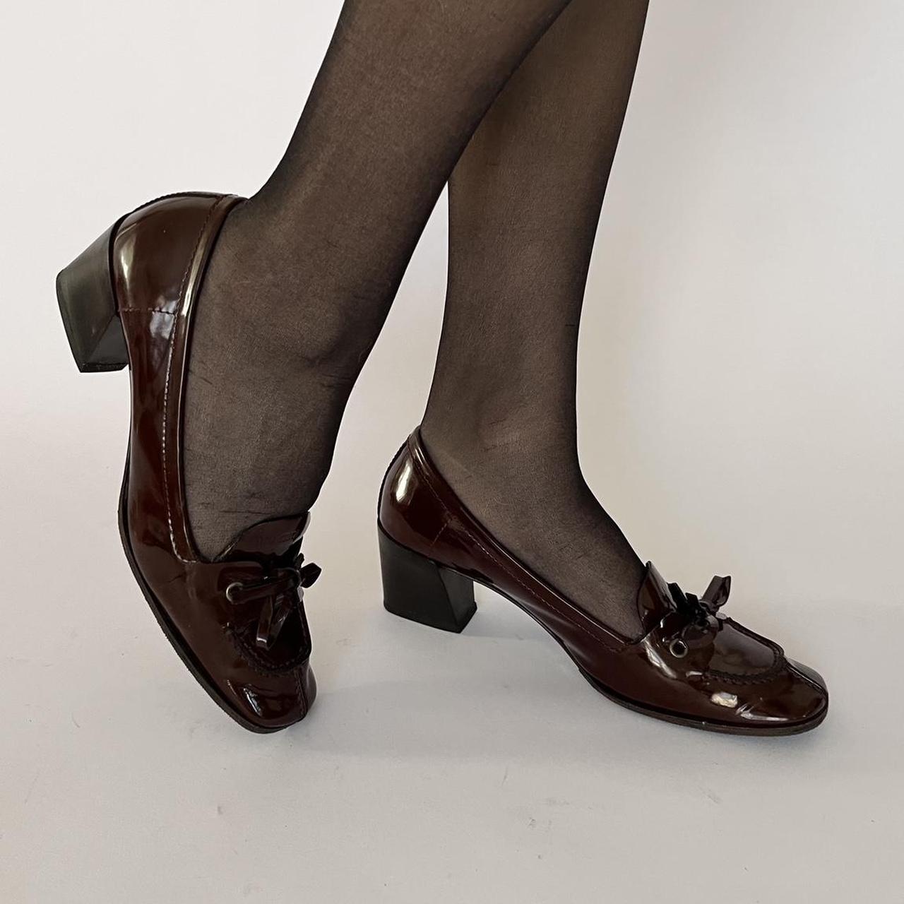 Miu Miu Women's Burgundy Courts | Depop