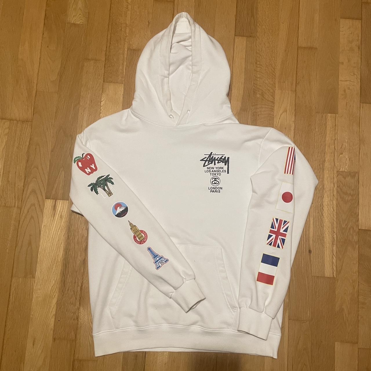 Stussy International White Hoodie In Great condition