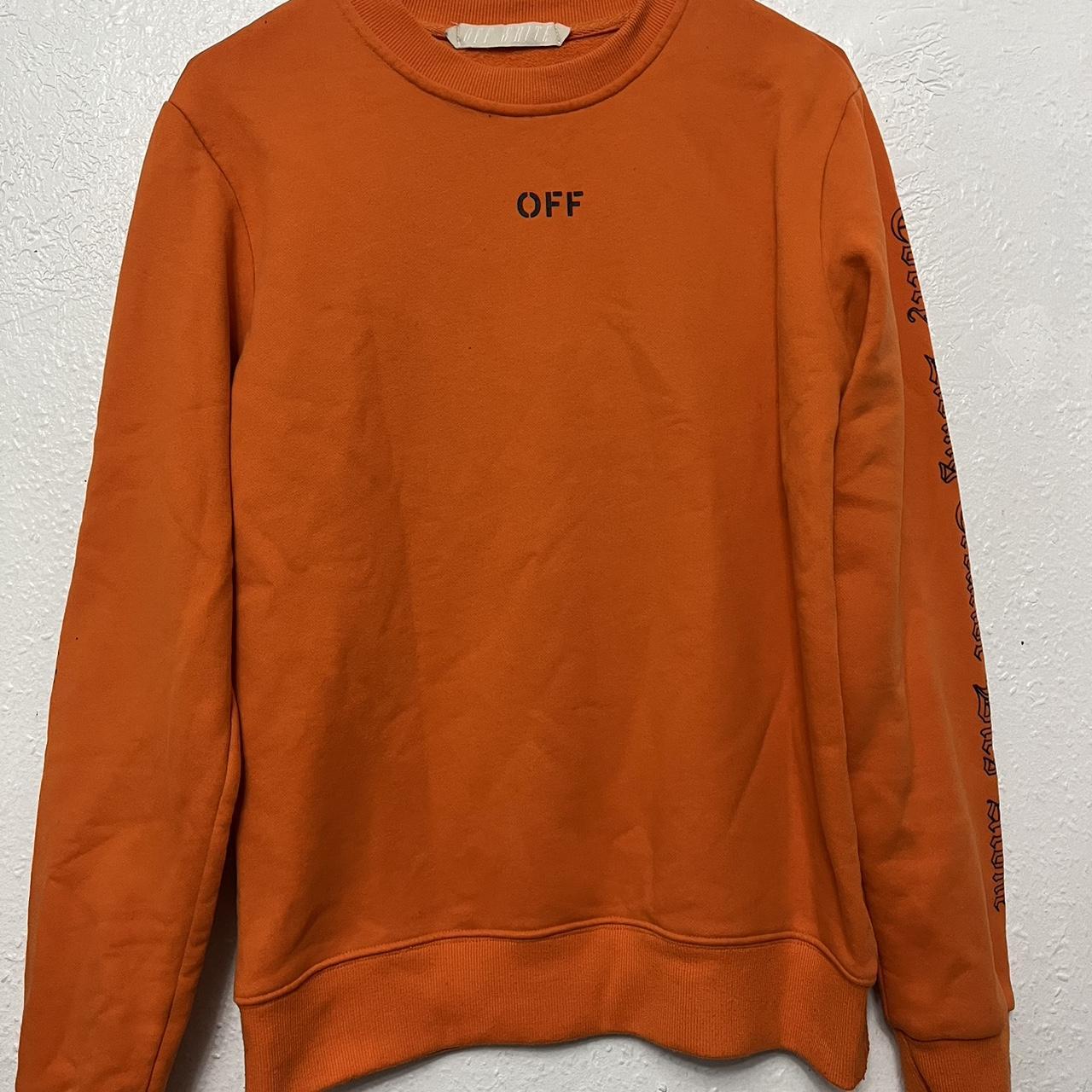 Off white orange jumper best sale