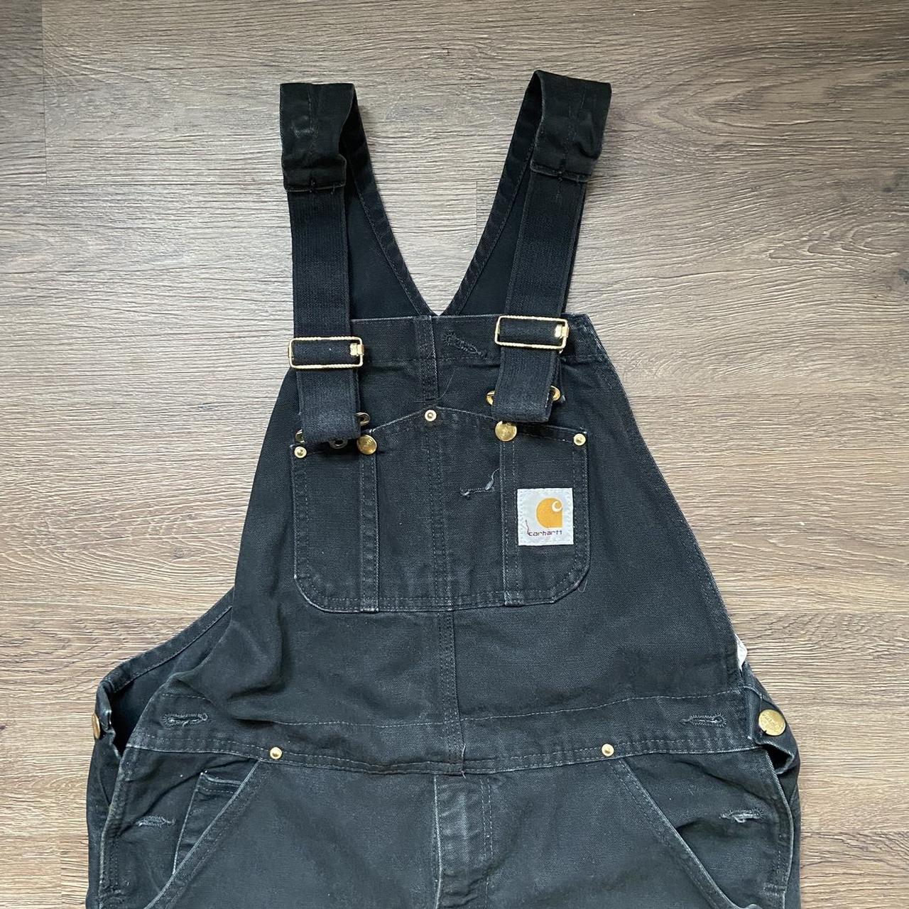 🔥🚧CARHARTT OVERALLS🚧🔥 -Black Carhartt overalls -Worn... - Depop