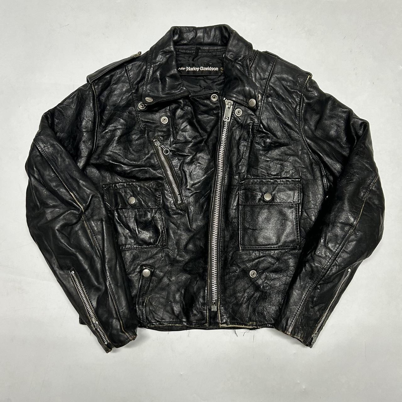 オシャレ 70s Harley-Davidson Leather JKT AMF VTG - ジャケット/アウター