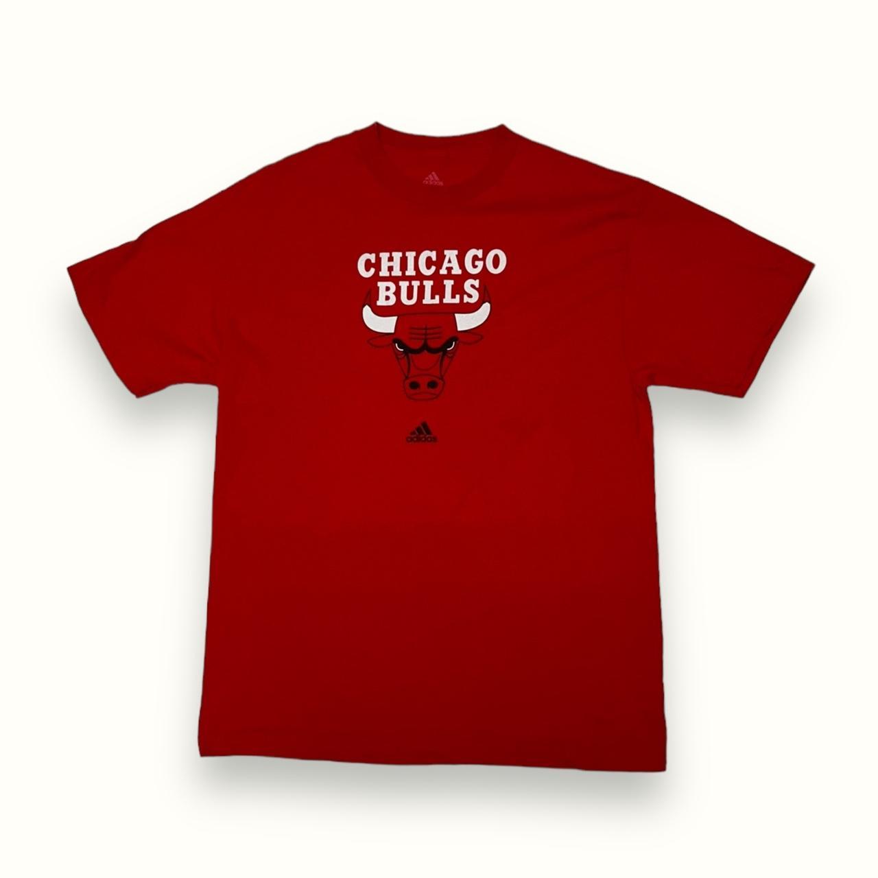 Chicago Bulls adidas centre logo tee Size . Depop