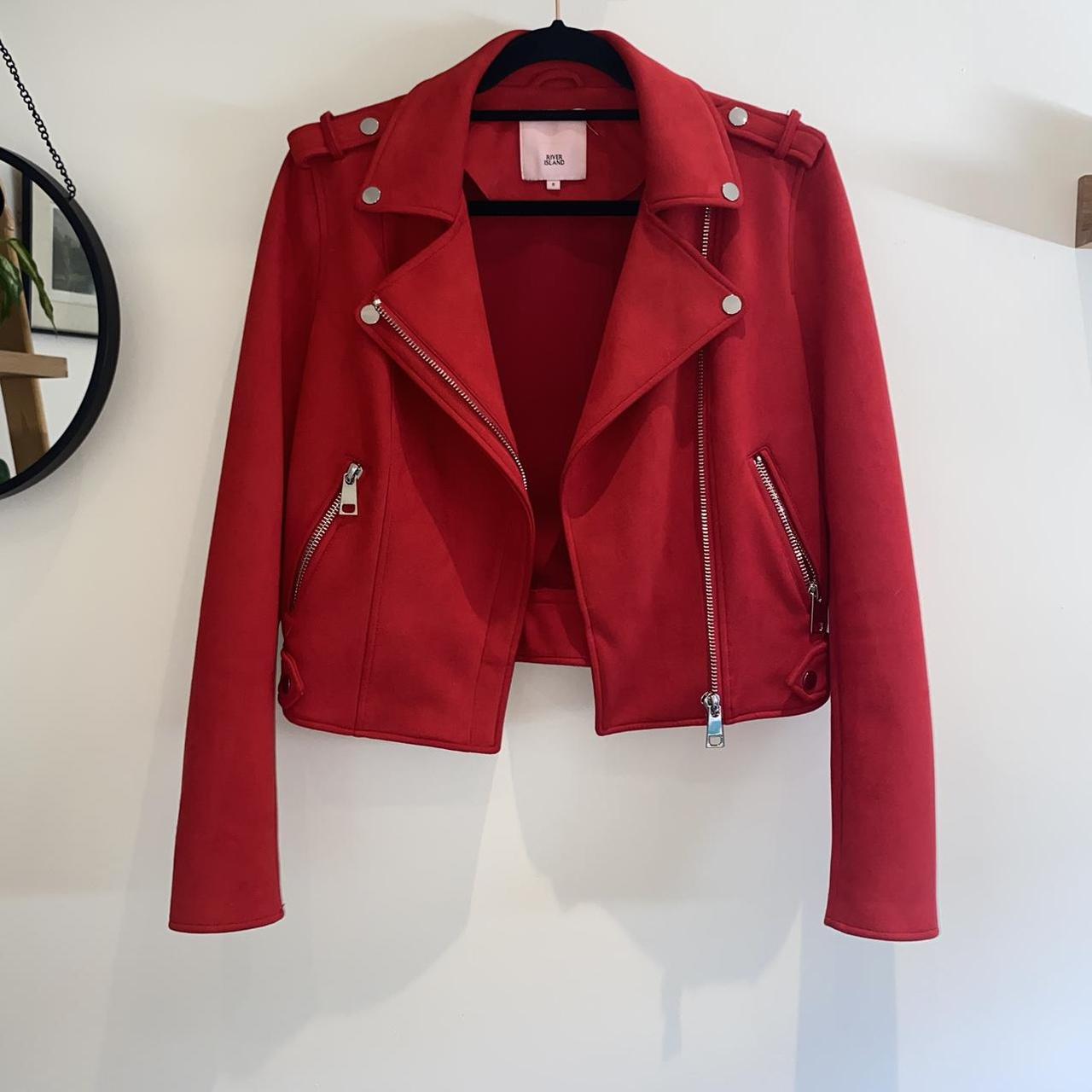 ️ River Island Red Biker Jacket ️ - River Island... - Depop