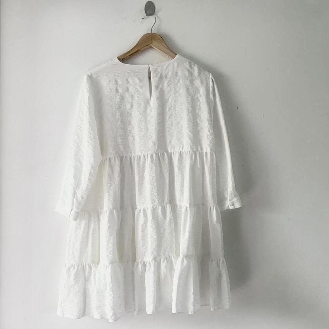 Zara Women's White Dress | Depop