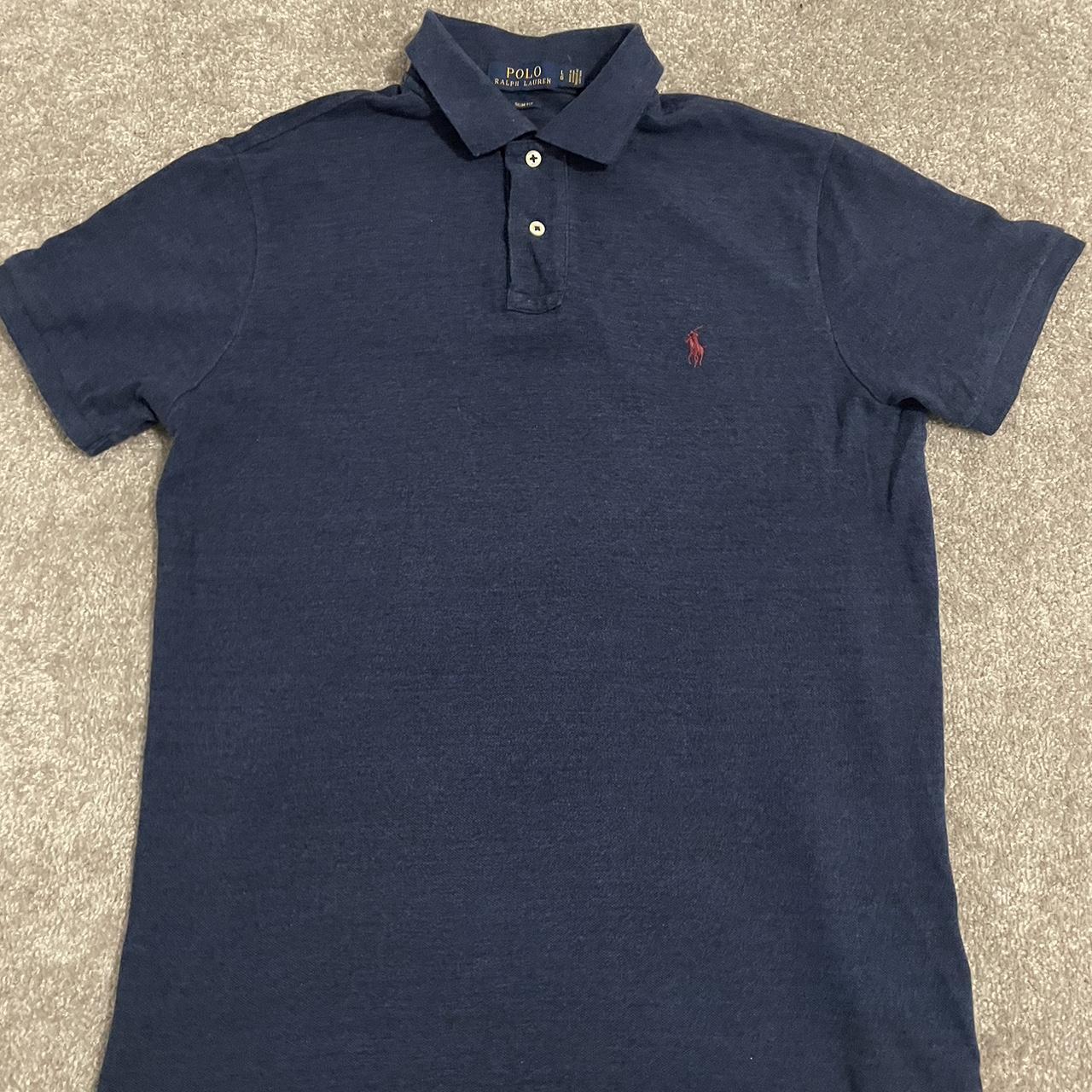 Ralph Lauren Navy polo shirt. Slim fit. Never worn. - Depop