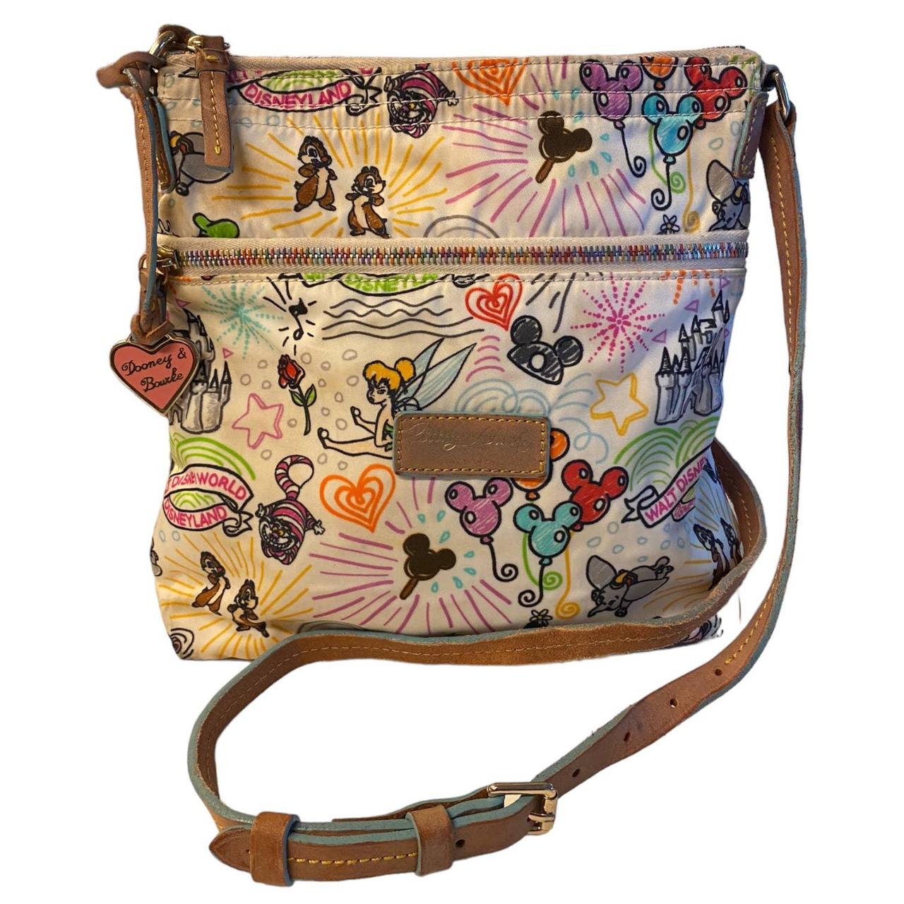 Disney World Dooney Bourke Scribble Crossbody Zip Depop