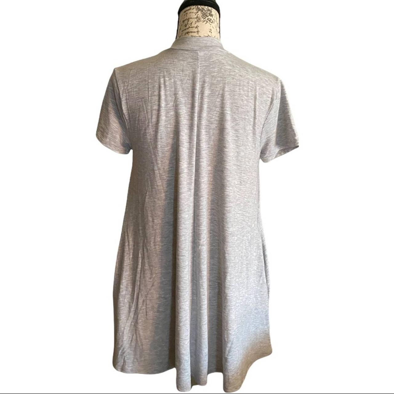 Zenana Premium Gray Tunic Long Top Size Medium - Depop