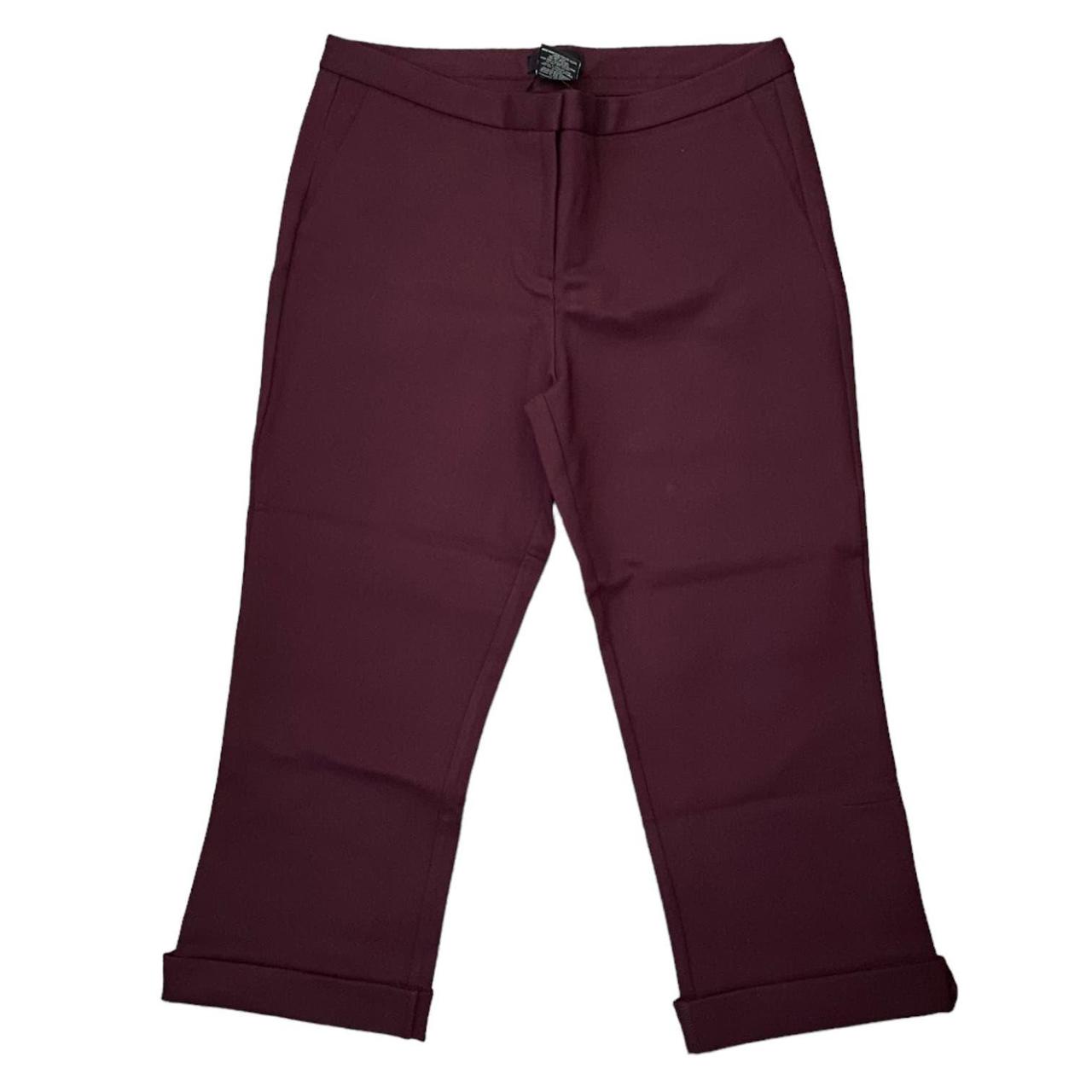 Max & Mia Burgundy Capri Pants Size Small NWT *  - Depop