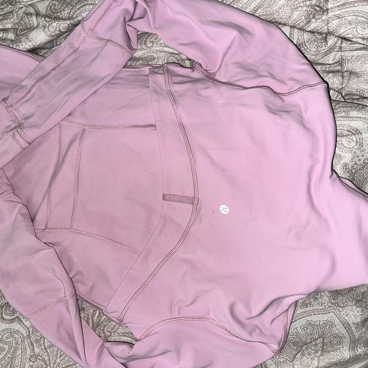 LULULEMON PINK PEONY DEFINE JACKET WITH HEADBAND IN... - Depop