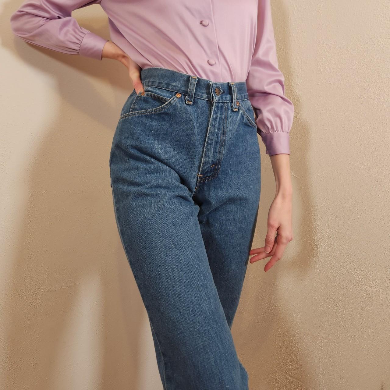 High Waisted Vintage Jeans This 70s high waisted... - Depop