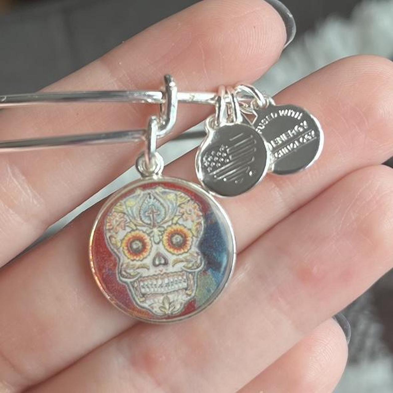 Alex and ani on sale sugar skull necklace