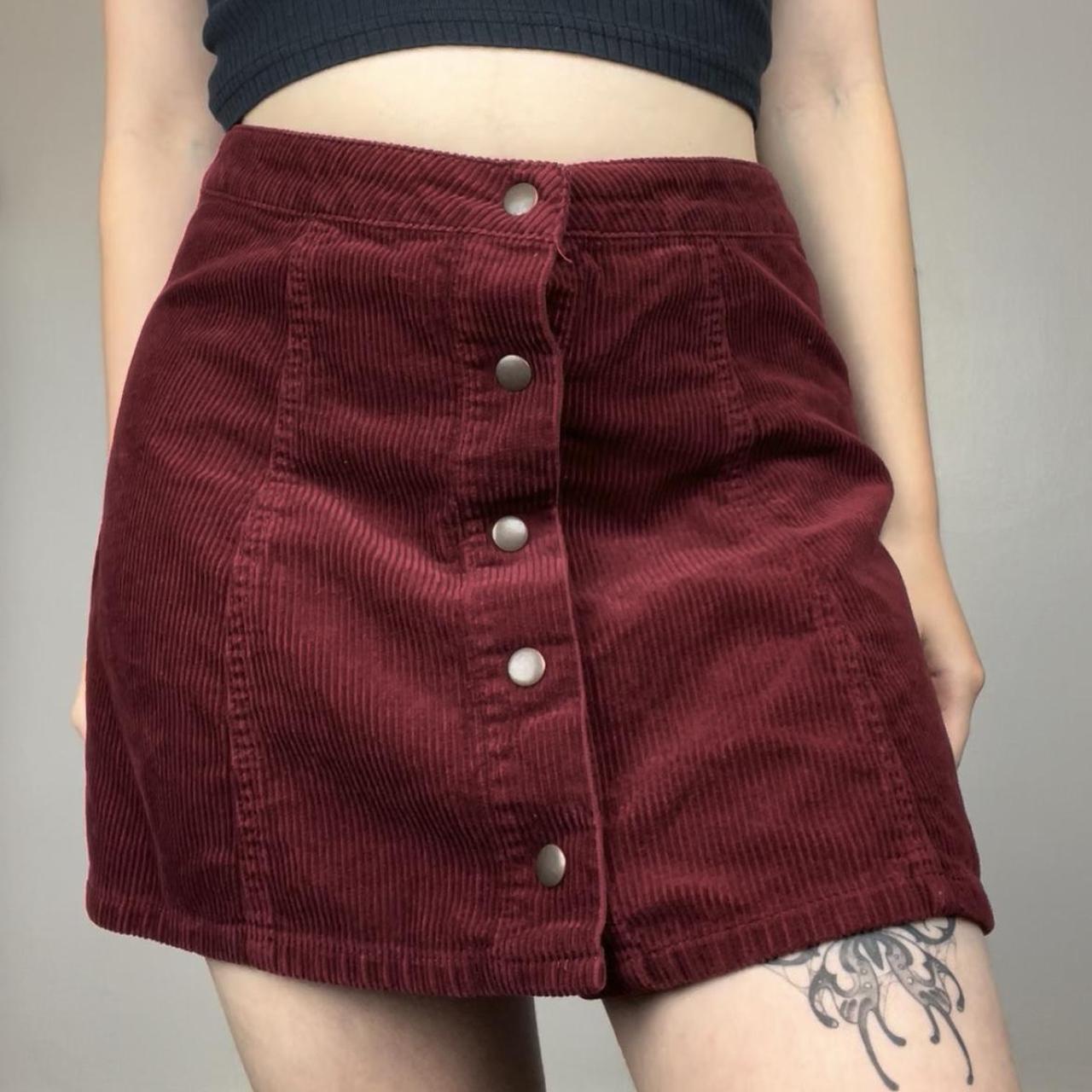 Crushed Velvet Skirt Red Skater Skirt Inch Plus Size Red Skirt 2xl