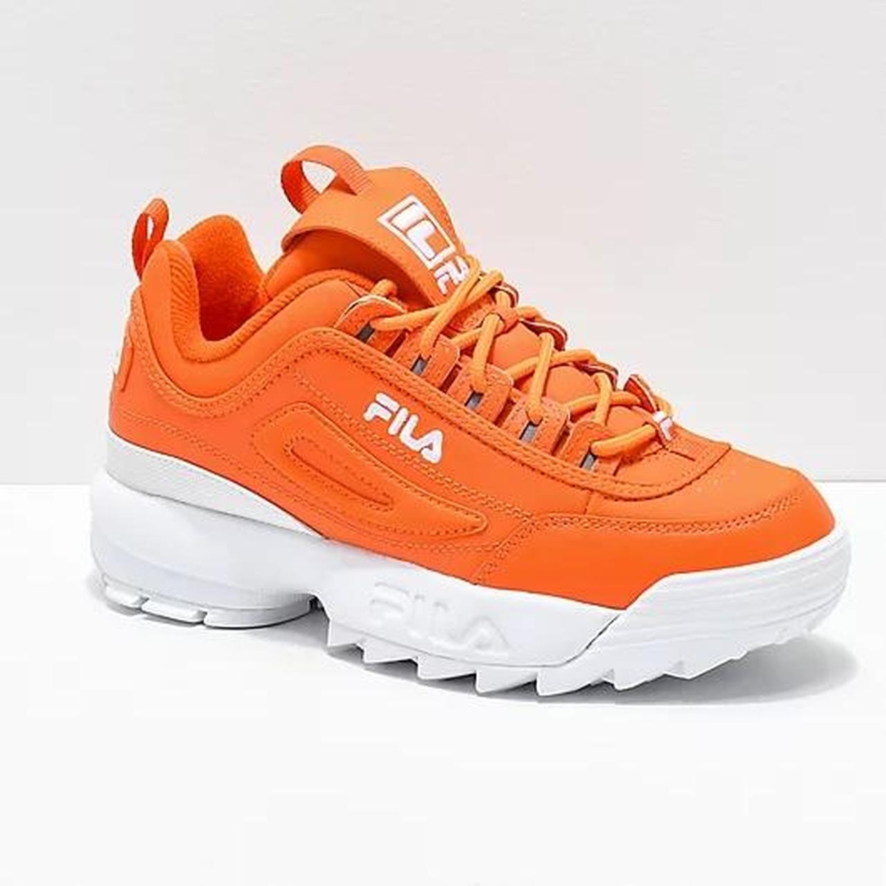 White and orange fila disruptor new arrivals