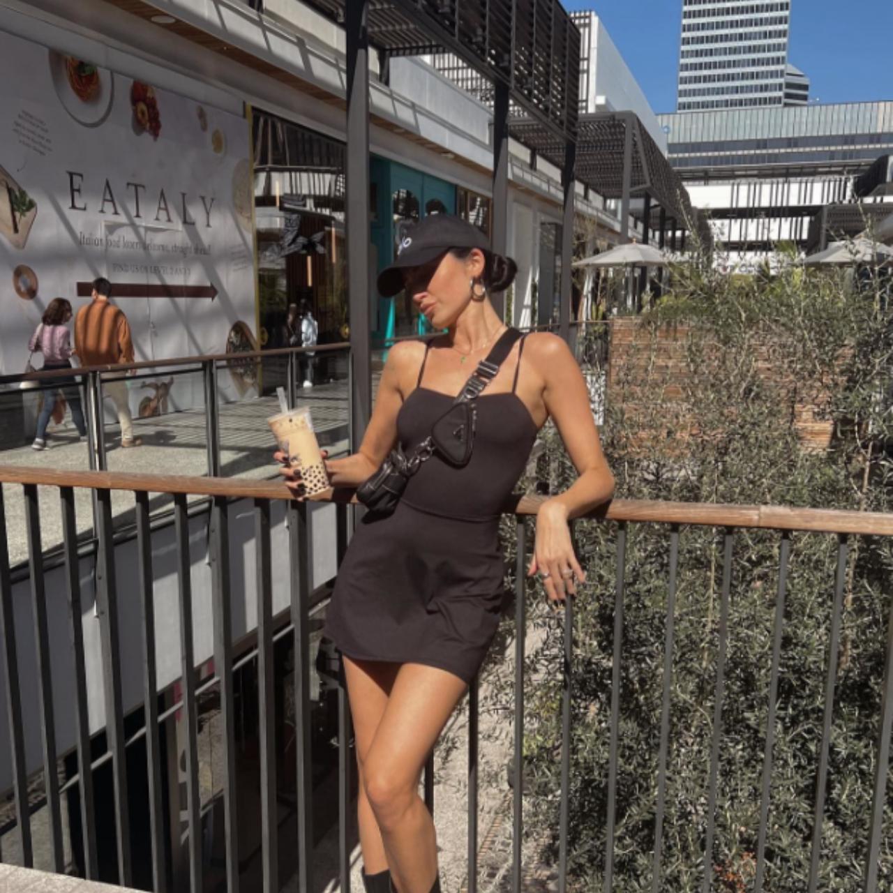 ALOSOFT COURTSIDE TENNIS DRESS BLACK xS worn about... Depop