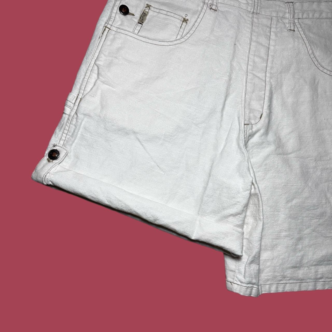 Jou Jou Women's White and Cream Shorts (3)
