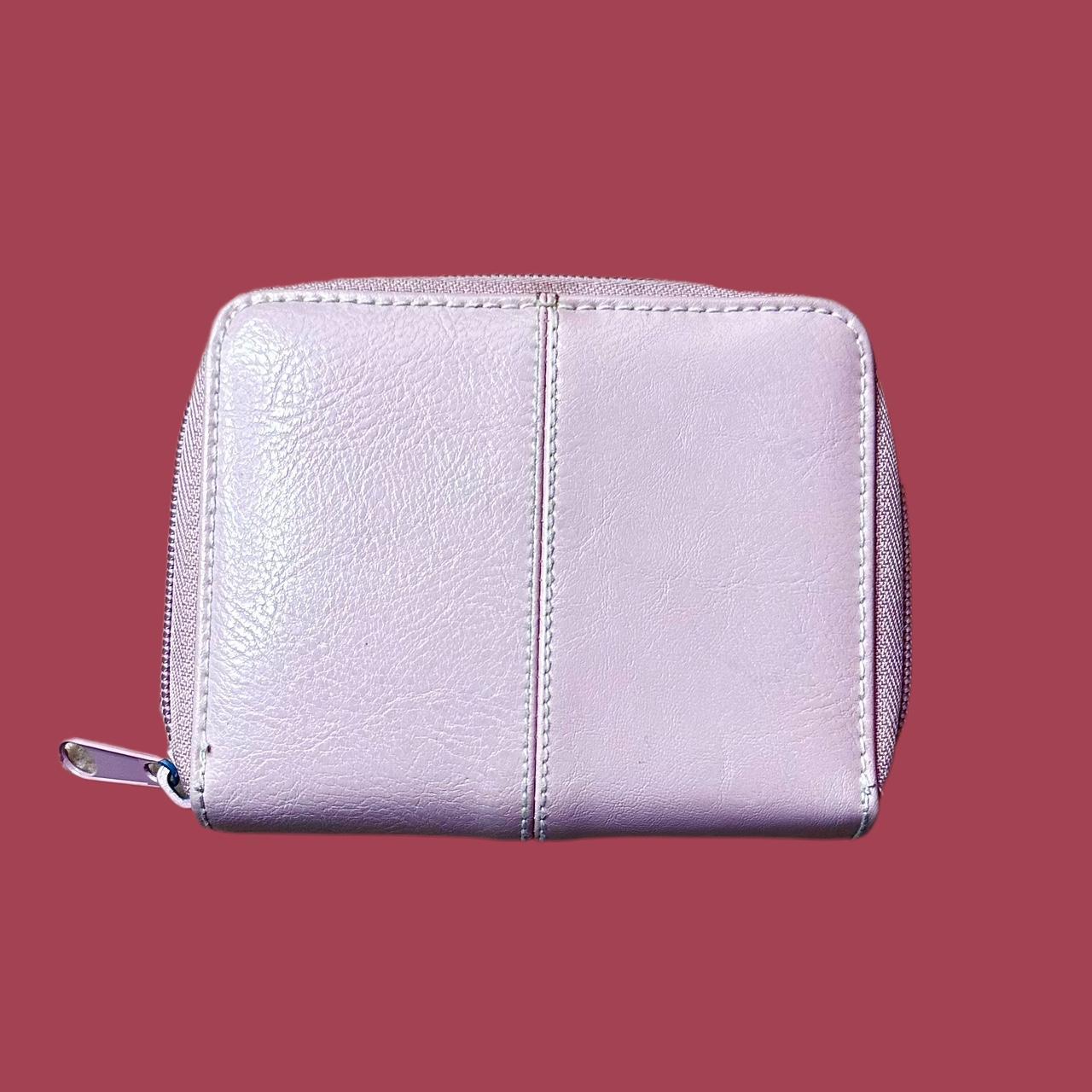 Blush Pink Vinyl Card Holder & Coin Purse Womens... Depop