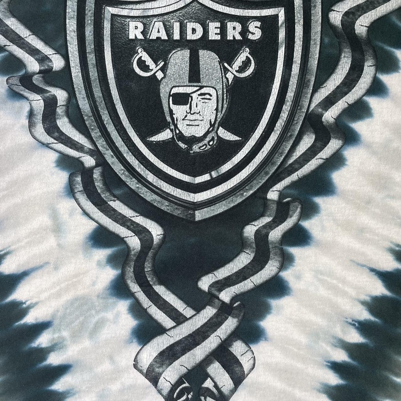 Vintage Oakland Raiders Tie Dye Shirt Single Stich 