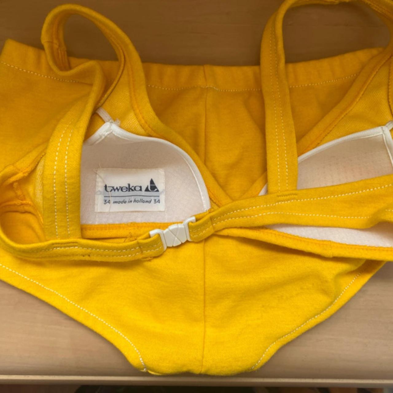 34 60s Like New Yellow Bikini Size 34 Uk 4 Genuine Depop 