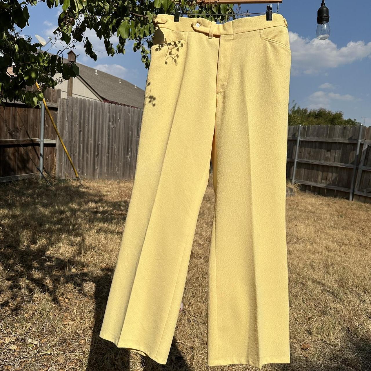 Cm.yaya Streetwear Women Yellow Pocket Straight Pants Fashion Ins Y2k  Trousers - Pants & Capris - AliExpress