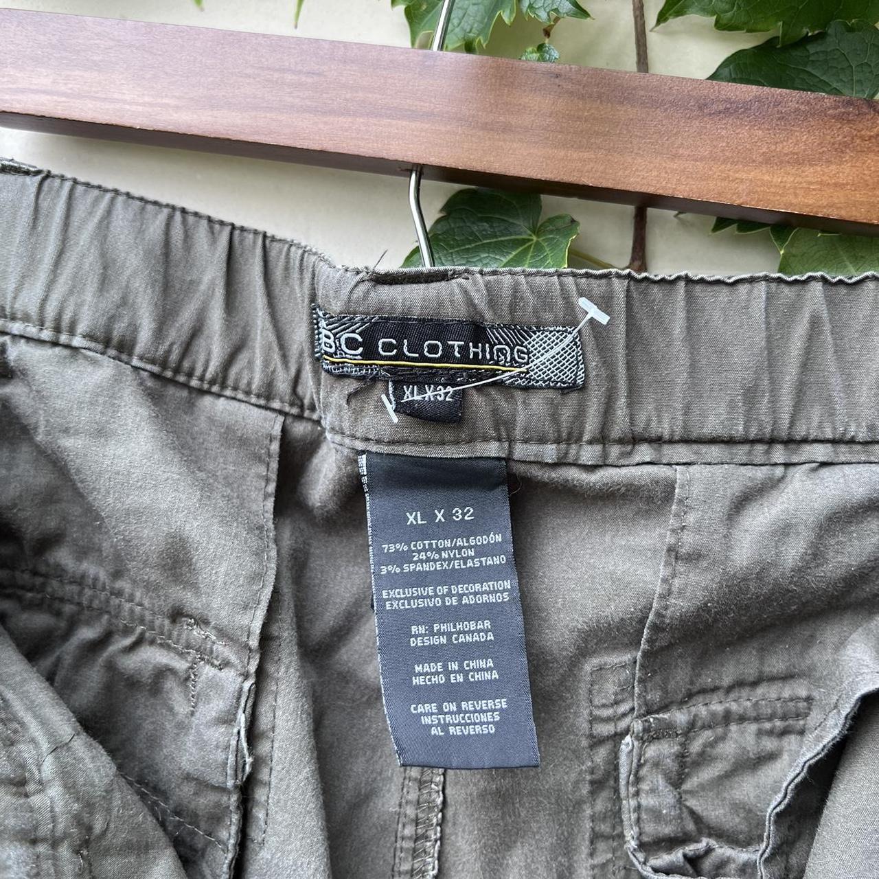 Y2K Olive Green Cargo Conversion pants Tagged XL... - Depop