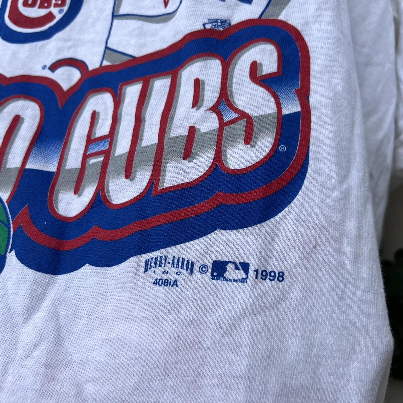 Vintage 1998 Chicago Cubs MLB Wild Card Playoff - Depop