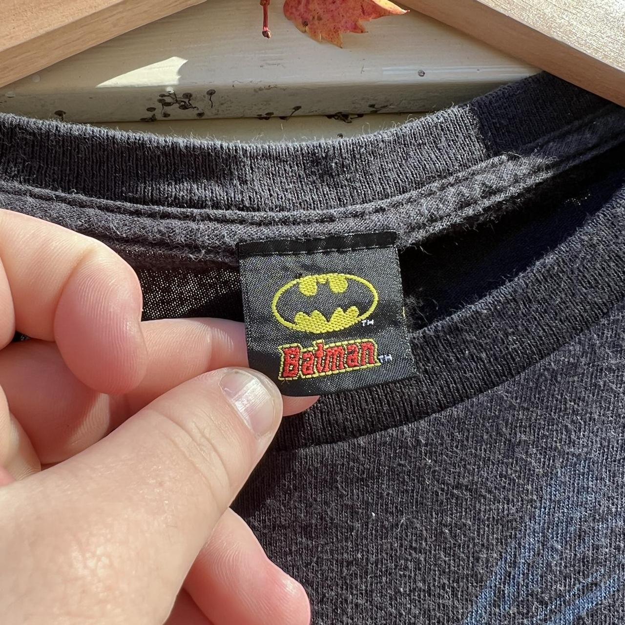 Y2K Batman Shirt Tag cut (fits L) No noticeable... - Depop