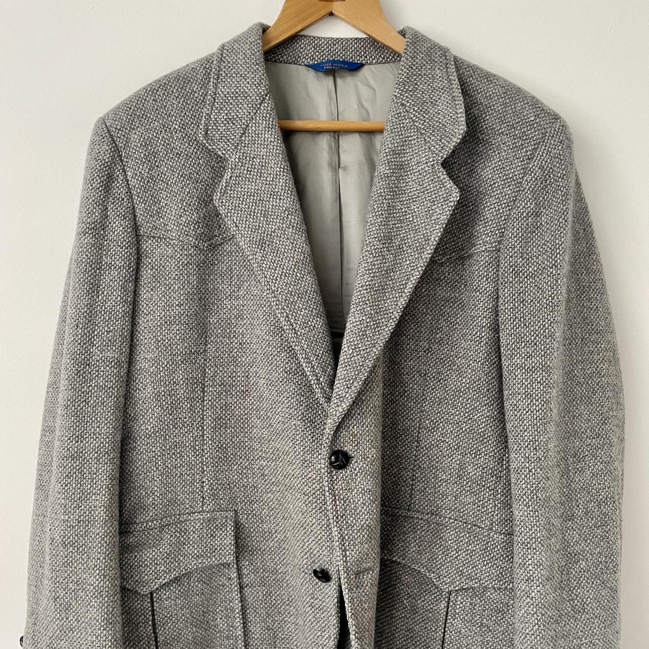 Pendleton Men’s Grey Wool Western Blazer 100% Virgin... - Depop