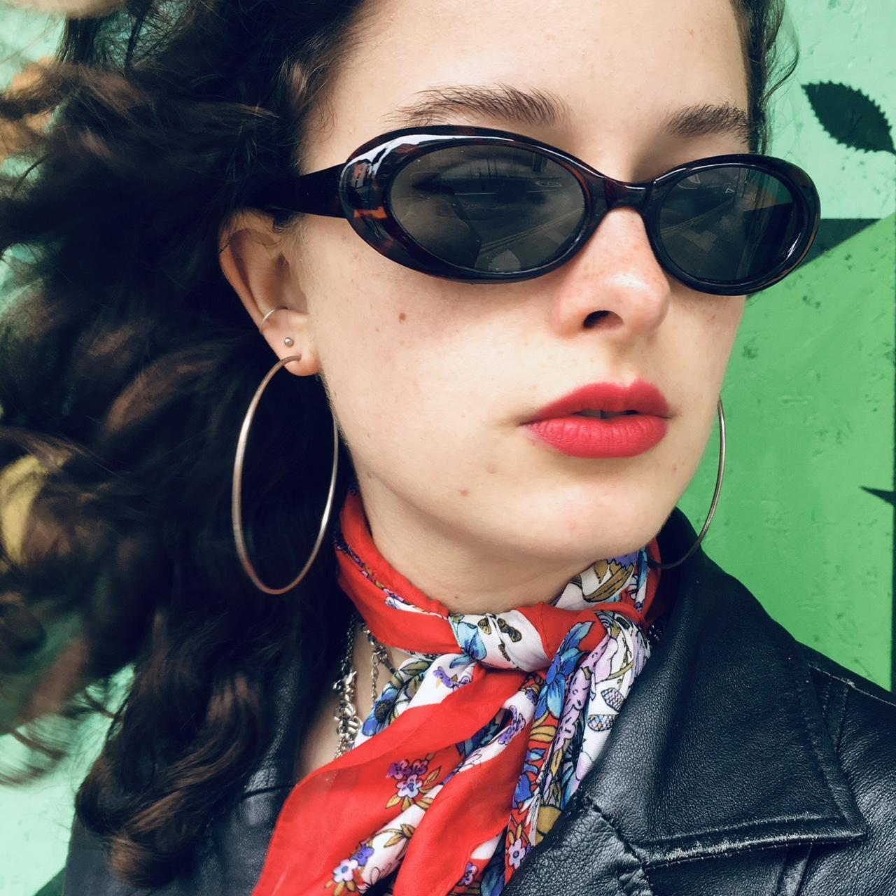 Women's Brown Sunglasses Depop