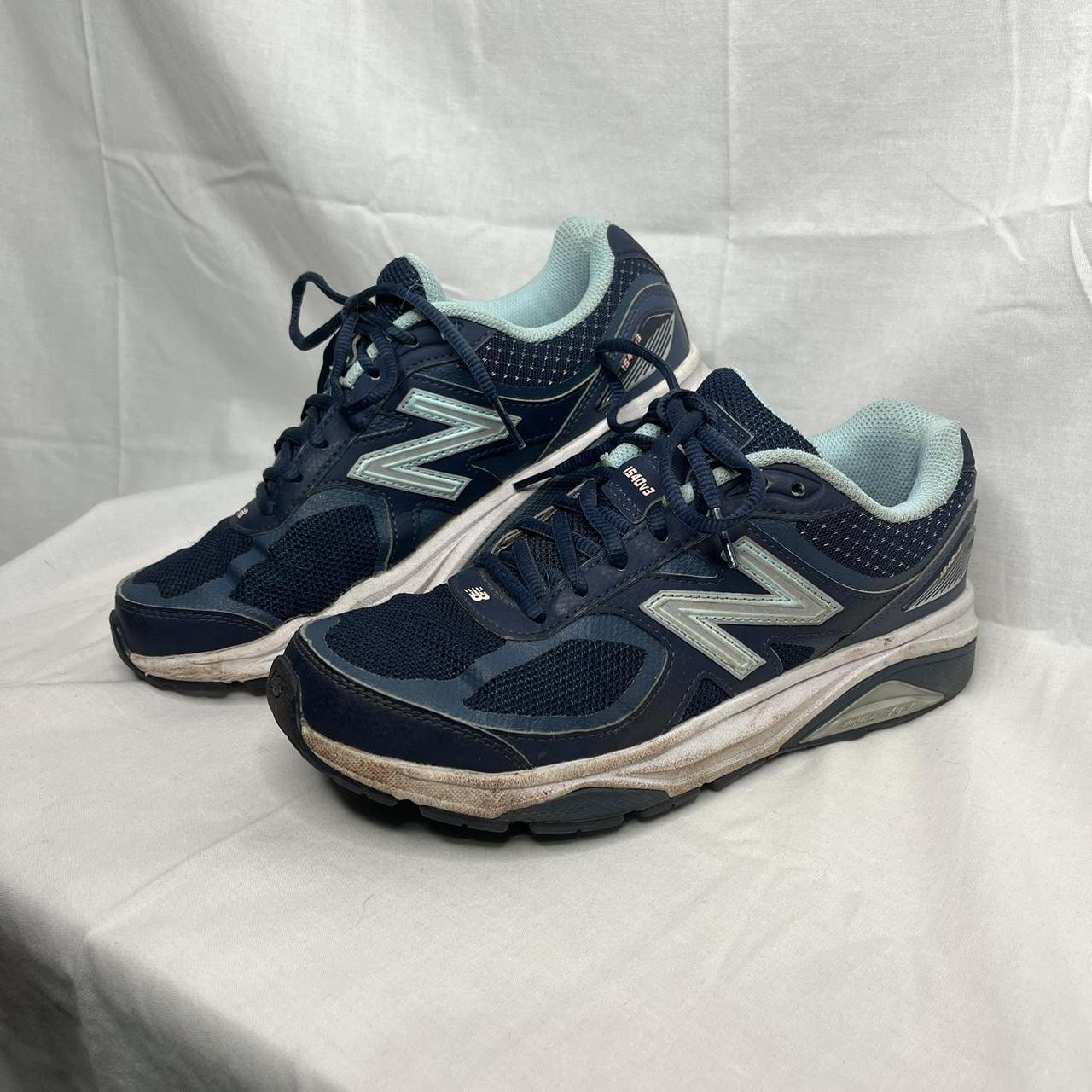 Womens navy new balance retailer trainers