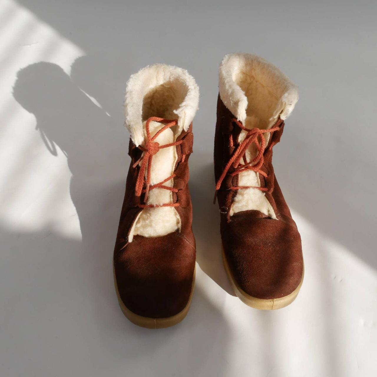 shearling lined winter boots