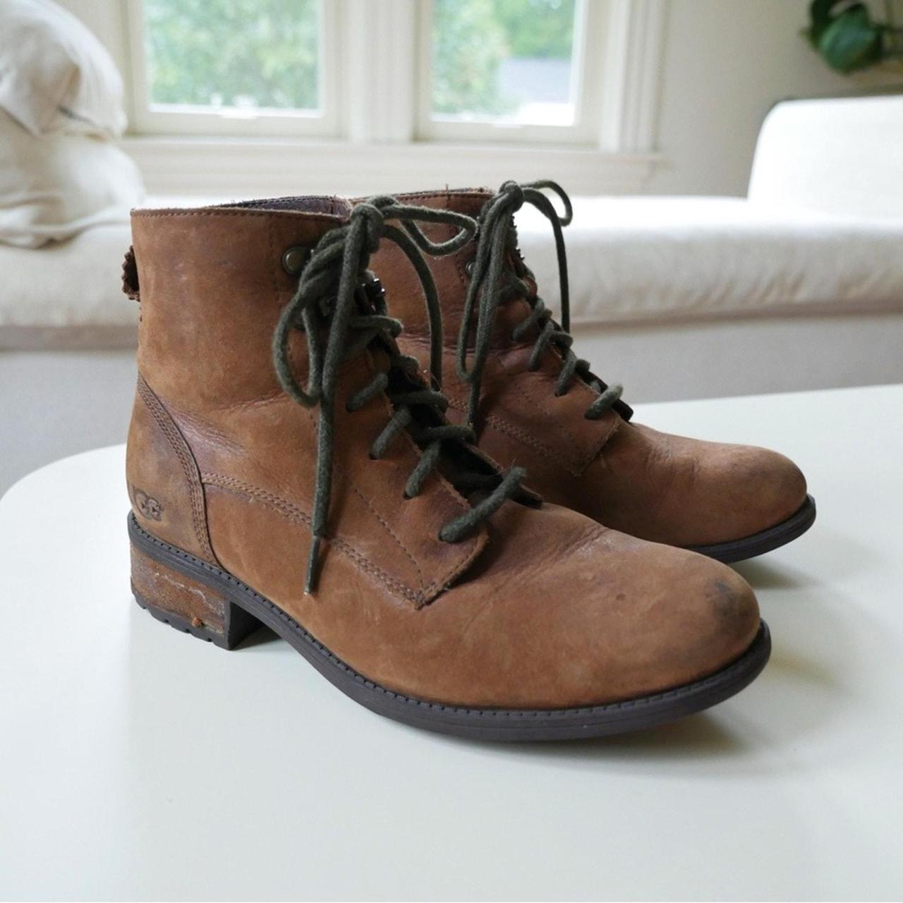 UGG Australia Denhali Brown Leather Hiker Boots. Depop